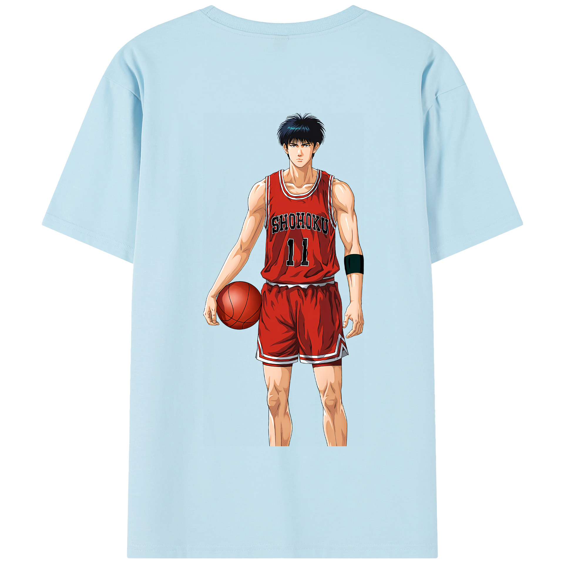 SLAM DUNK／スラムダンク 綿100％半袖Tシャツ（背面プリント）